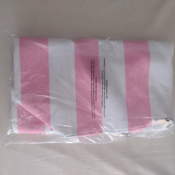 Extra Large Striped Victoria's Secret Tote - Picture 2 of 8